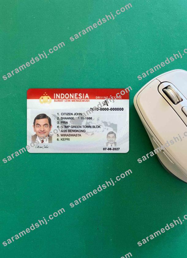Indonesia driving license (2019 – present)  photolook FRONT